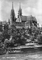 Basel BS – Das Münster vom Rhein aus gesehen G
