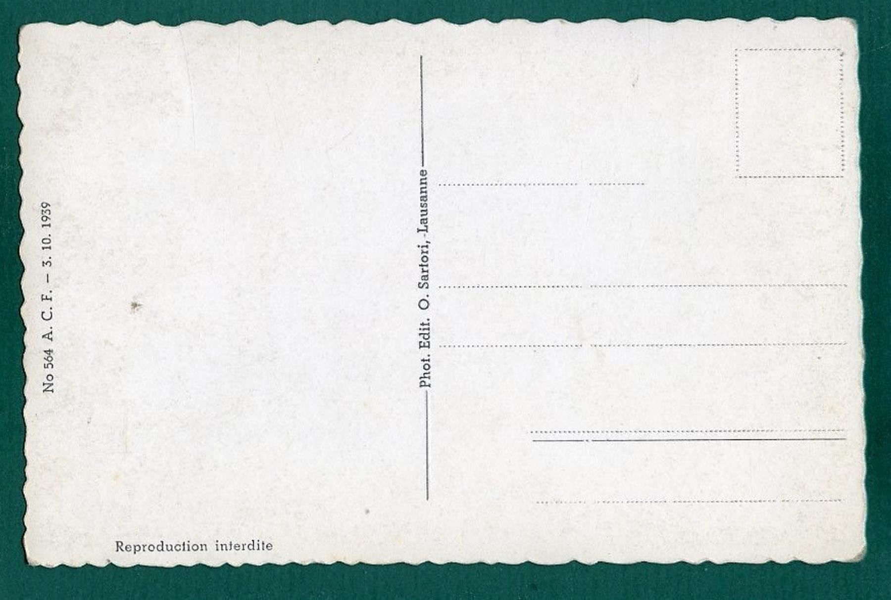 Ansichtskarten: Lausanne, Kathedrale, ca. 1939, ungelaufen – Gebraucht aus Sargans von Hausi1951 1