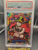 One Piece TCG card Monkey D. Luffy One Piece day'25 PSA 9