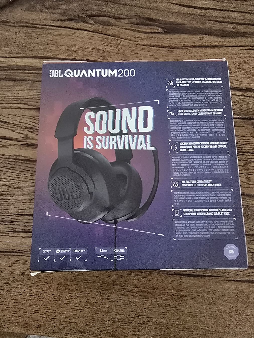 JBL Cuffie: Gaming Headset JBL Quantum 200 neu und originalverpackt – Nuovo e nell'imballaggio originale da Oberarth venduto da atty 2