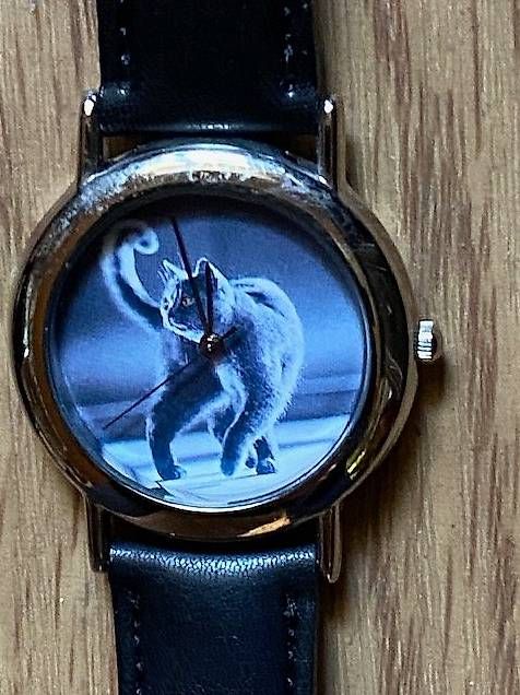 Orologi: Armbanduhr mit Katzenbild – Usato da Cazis venduto da arinba 1