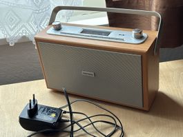 Intertronic RA-12 DAB+ Radio Holzgehaeuse mit Netzteil