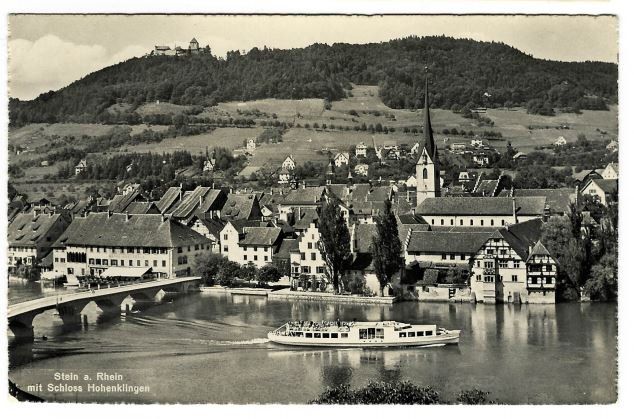 Ansichtskarten: Stein a Rhein mit Schloss Hohenklingen – Gebraucht aus Buttikon SZ von Marcelr