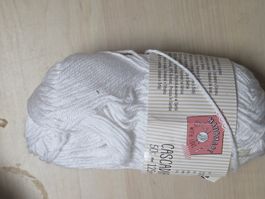 Baumwollgarn Cascadia weiss 50g neu