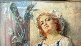 Italienische Frau um 1850