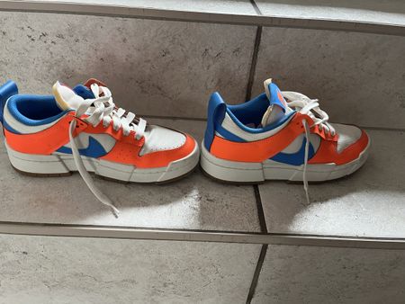 Nike Dunk Low 38.5 weiss / blau / orange