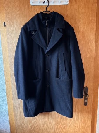 Stylischer Männer-Wollmantel von Kenneth Cole Gr. S