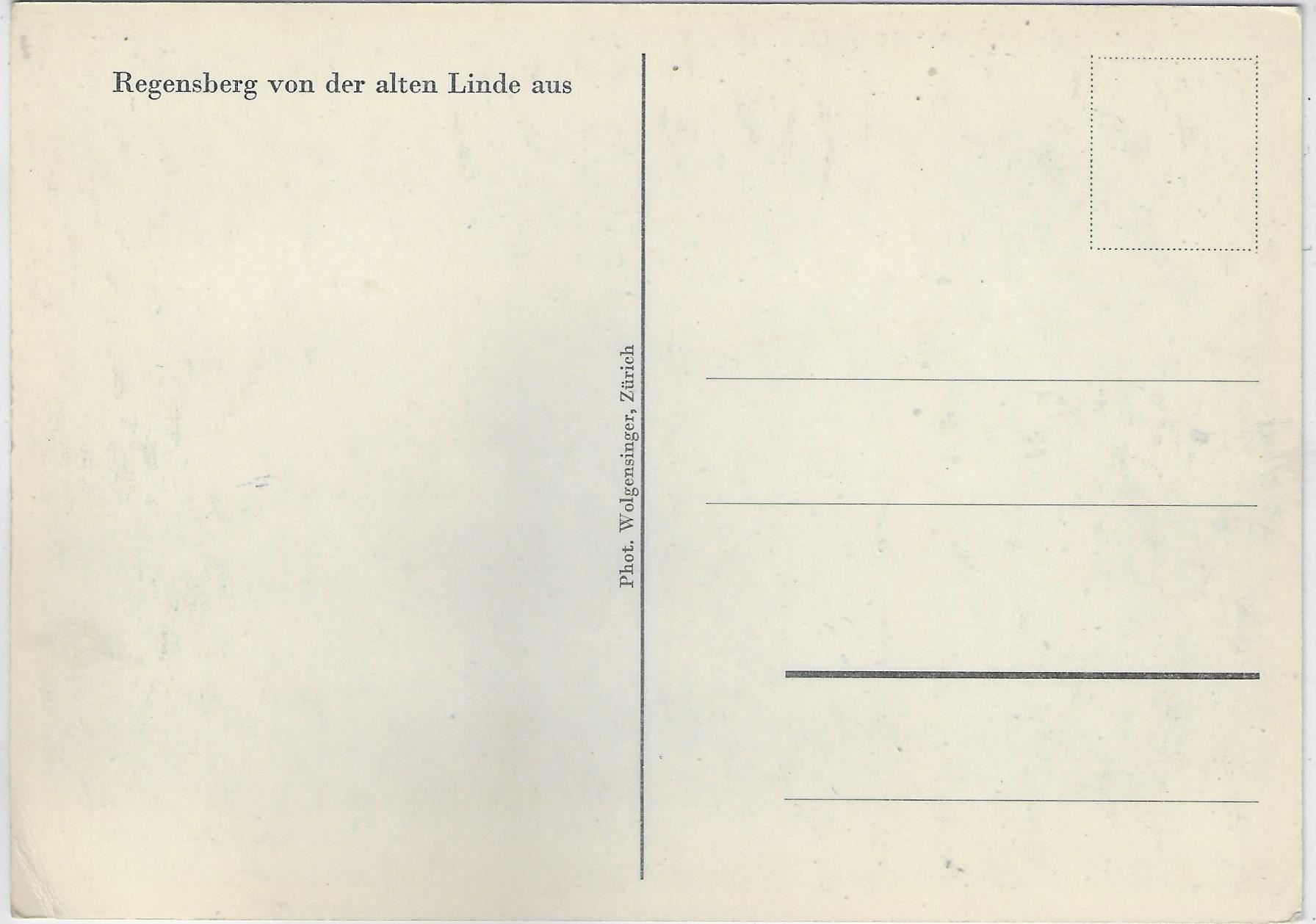 Cartoline postali: Regensberg von der alten Linde aus – Usato da Ettingen venduto da Kartenplanet 1