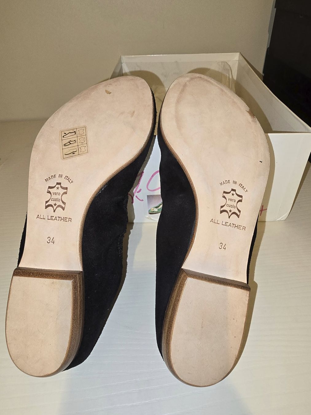 Scarpe per ragazze: Ballerinas Camoscio - EU 34 – Nuovo e nell'imballaggio originale da Chiasso venduto da Arina888 2