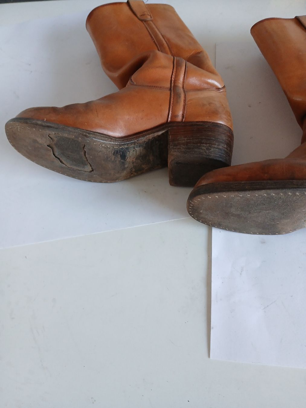 Chaussures hommes: Lederstiefel Cognac Grösse 8.5 gebraucht – Défectueux à Langenthal par Egro50 3