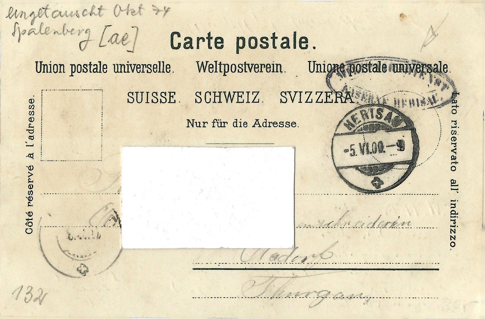 Cartoline postali: Gruss  aus   HERISAU – Usato da Bütschwil venduto da Jackson1A 1