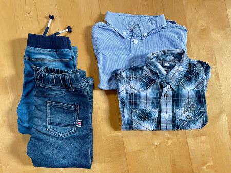 Set aus Hose Gr 98, Jeans und Hemd
