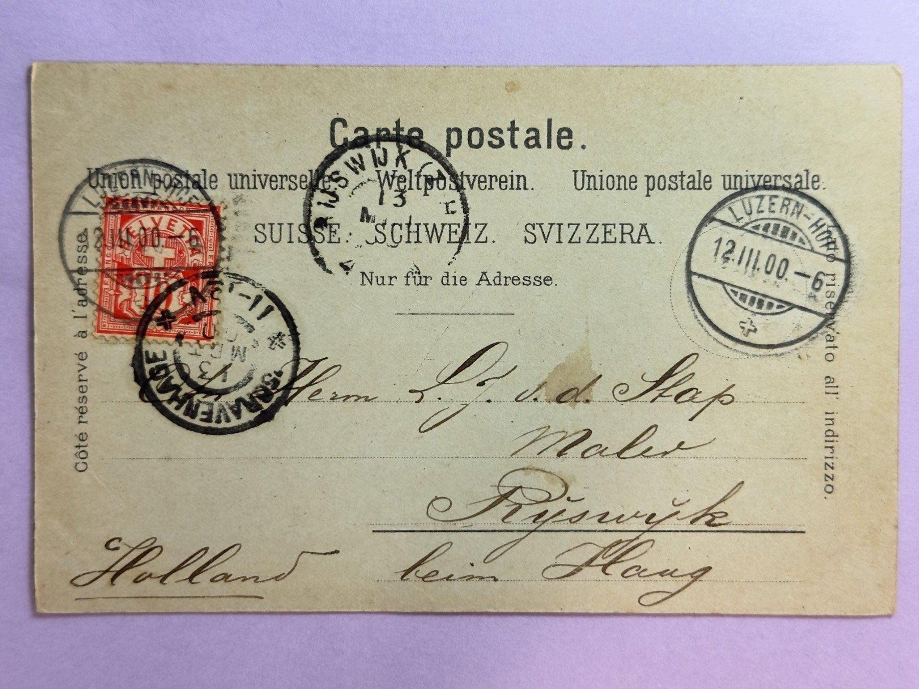 Cartoline postali: Gruss aus Luzern - Litho - vor 1900 – Usato da Steg VS venduto da danwer74 1