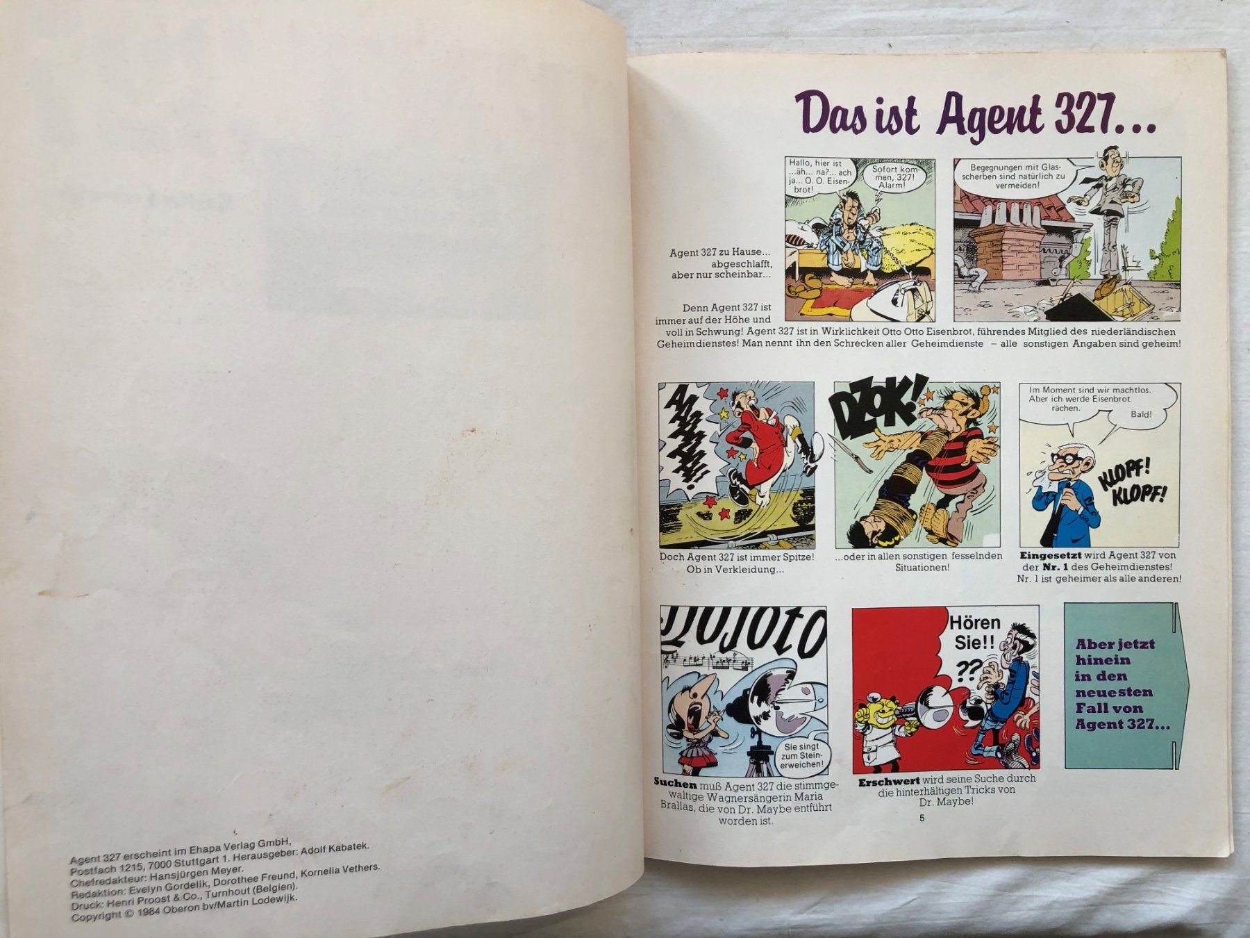 Fumetti: AGENT 327 - Band 4 - Geheimakte Stimmbruch – Usato da Schaffhausen venduto da durruti 2