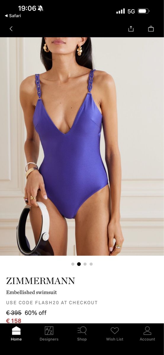 Zimmermann Costumi da bagno & Bikini: Zimmermann Embellished Swimsuit - Chic Summer Style – Nuovo e nell'imballaggio originale da Zürich venduto da EShopping81