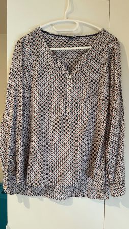 Damen Bluse Street One Gr. 40 gemustert