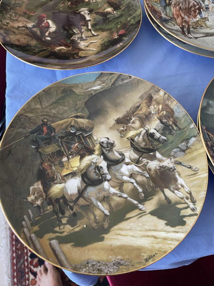 Piatti: Sammlung 18 wandteller der Porzi Langenthal – Nuovo e nell'imballaggio originale da JEGENSTORF venduto da pem_qs2l 9