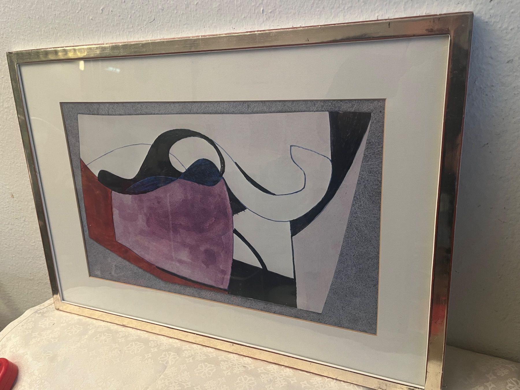 Grafica & Litografie: Ben Nicholson 1894-1982 Gerahmte abstrakte Kunst – Usato da Basel venduto da PAUL_ART 2