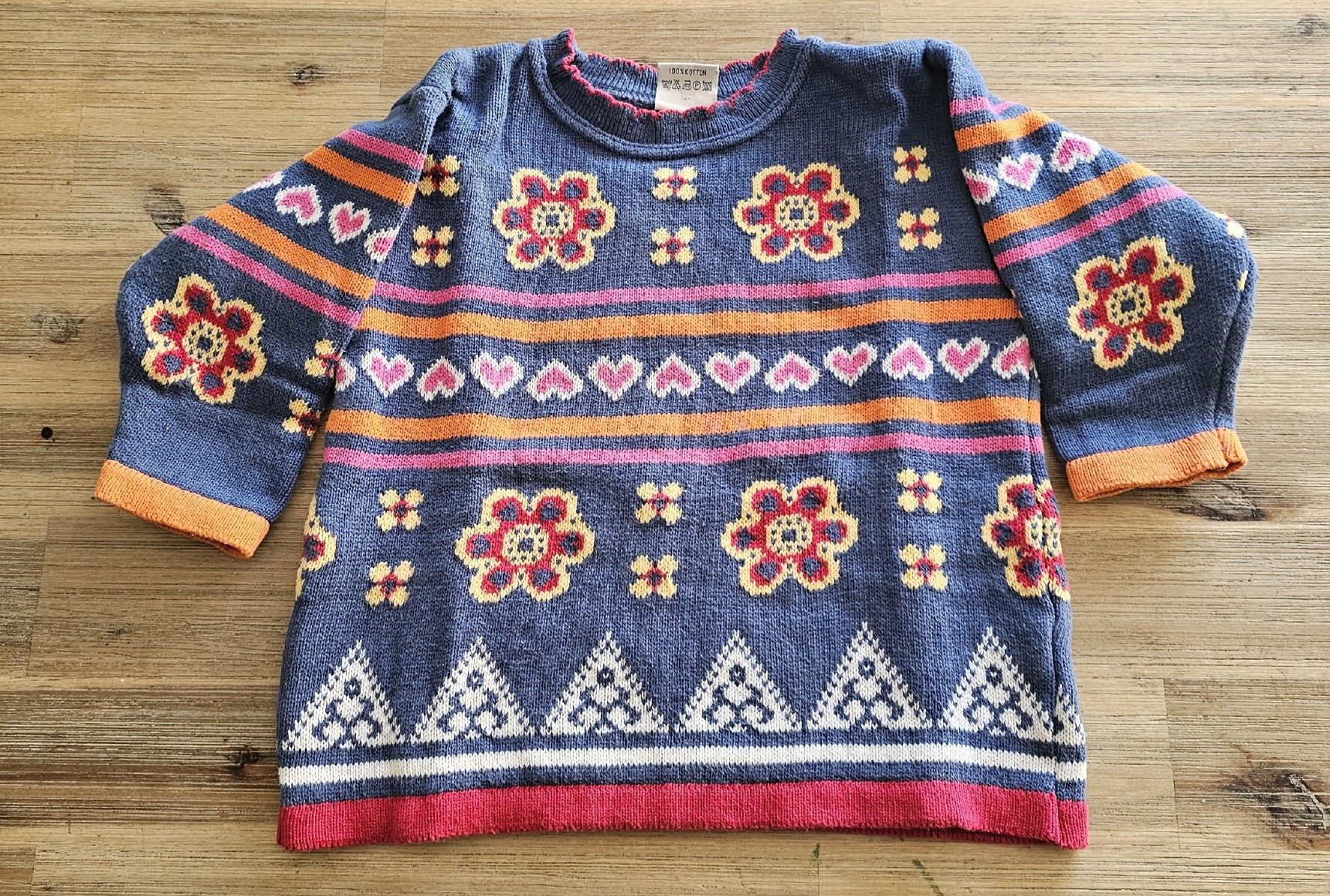 H&M Pullover & Sweatshirts: Kinder Pullover gestrickt Blumenmuster Grösse 86 H&M – Gebraucht aus Basel von Sinibini86