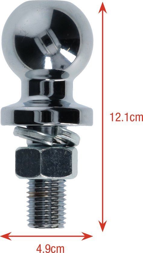 Ganci per rimorchio: KFZ-Schraubkugel mit Kontermutter Durchmesser von 49mm – Nuovo e nell'imballaggio originale da St. Gallen venduto da schnaeppchen-preise 1