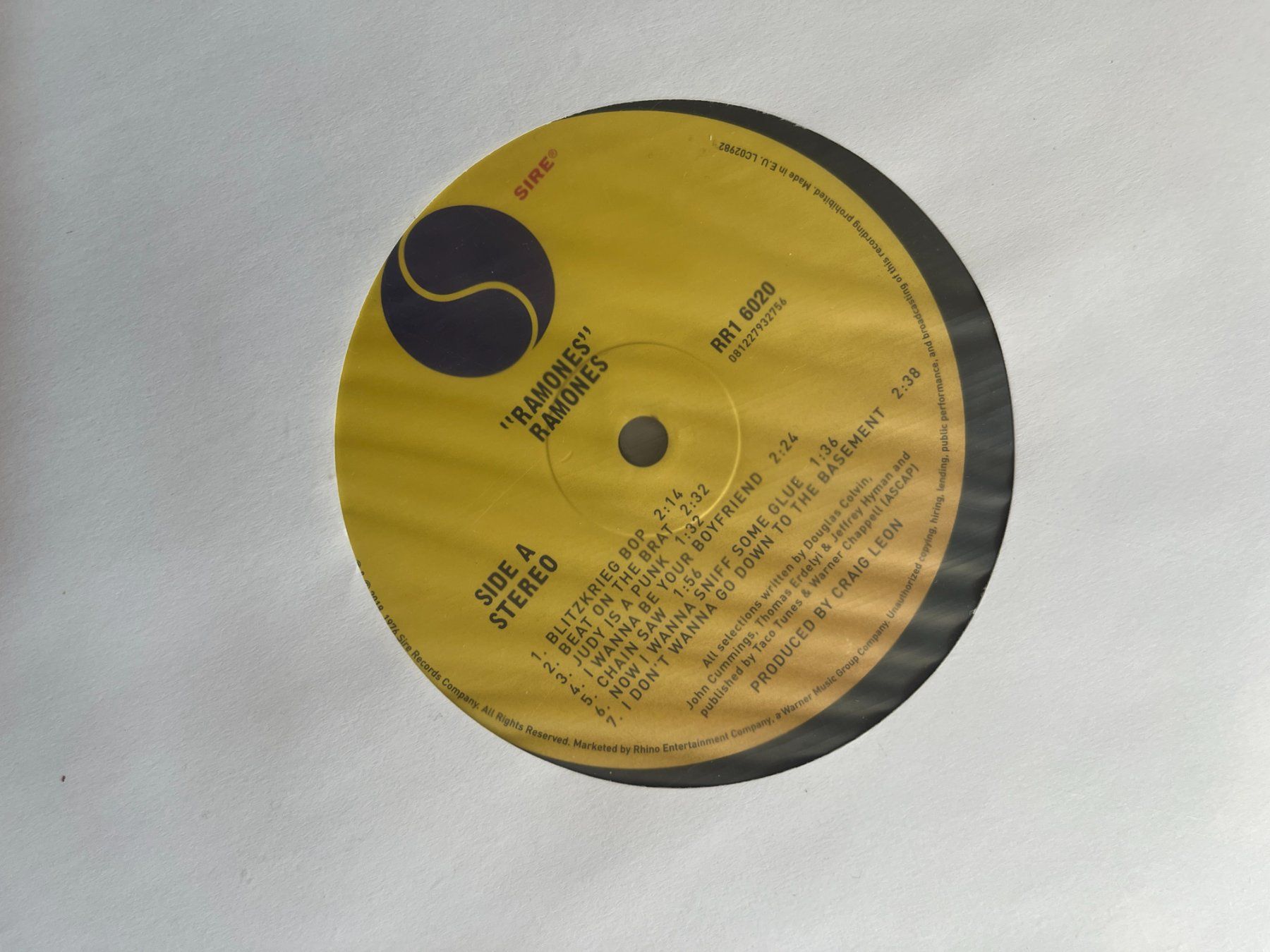 Schallplatten: Ramones – Ramones Vinyl LP Mint condition – Gebraucht aus Effretikon von ChrisLamberger 3