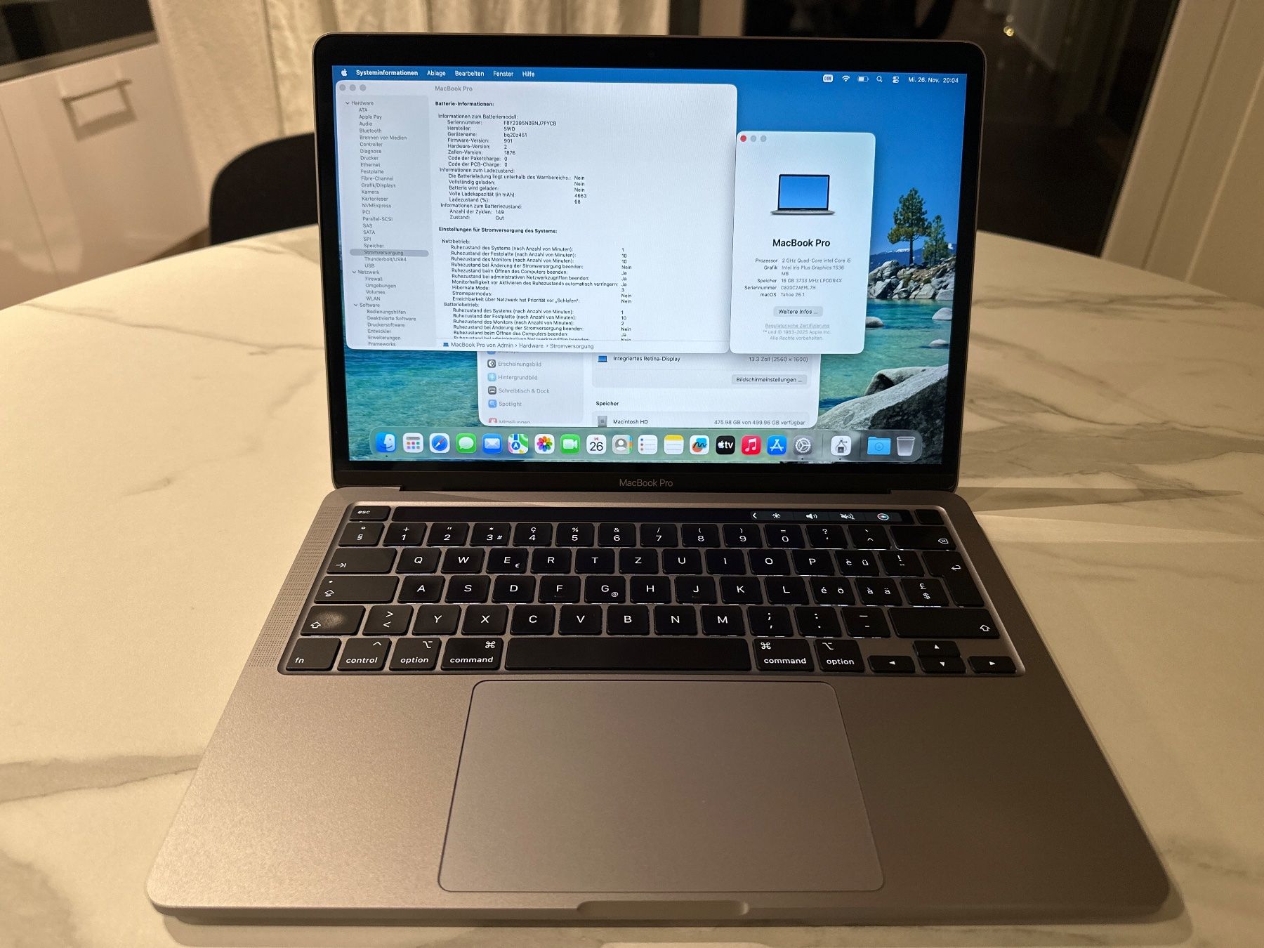 Apple Notebooks: Apple MacBook Pro 13" (2020) Top Zustand – Gebraucht aus Tagelswangen von 15simo15