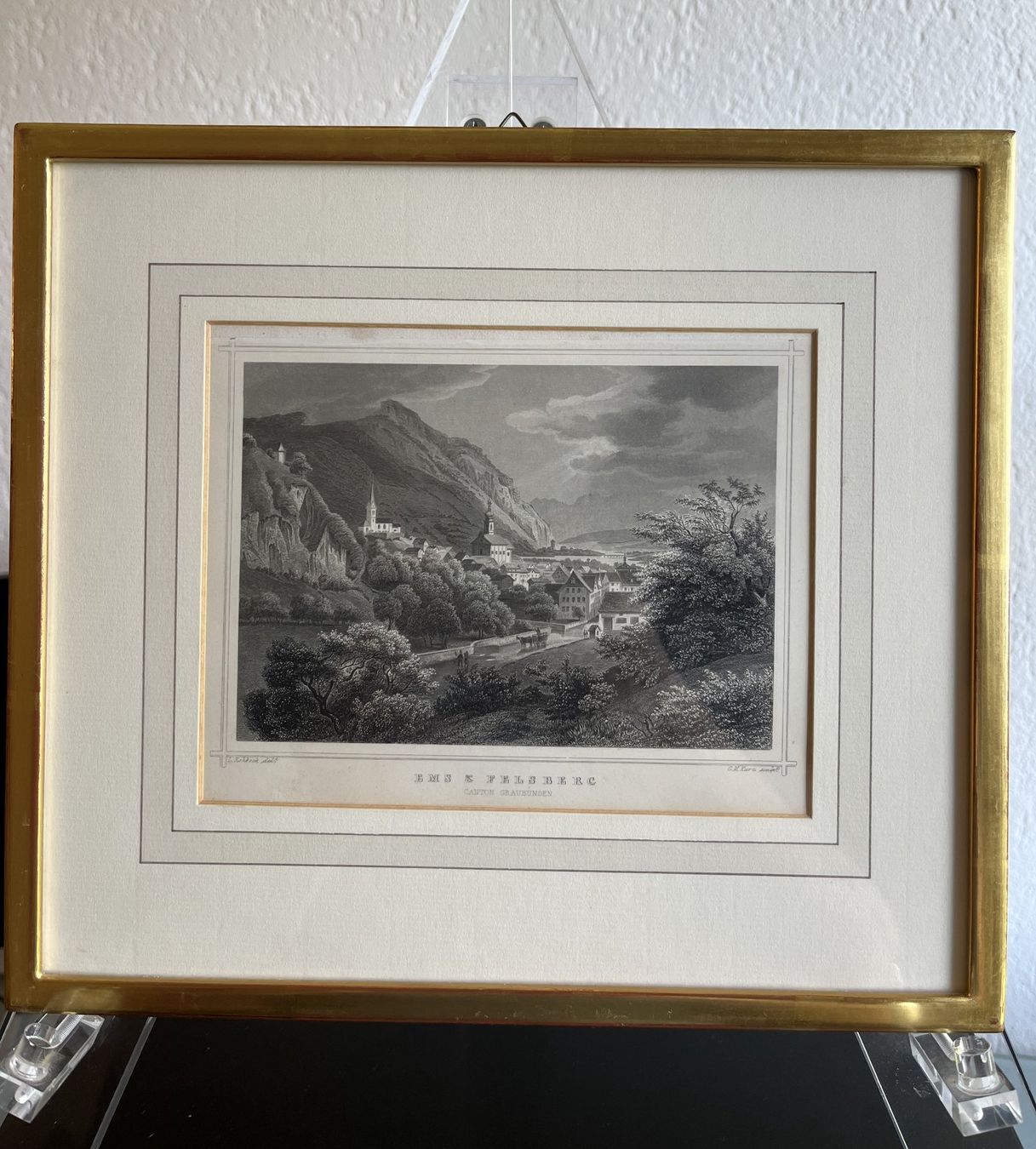 Stiche: "EMS & FELSBERG" - Rohbock - Graubünden – Neu (gemäss Beschreibung) aus Schübelbach von artandstyle