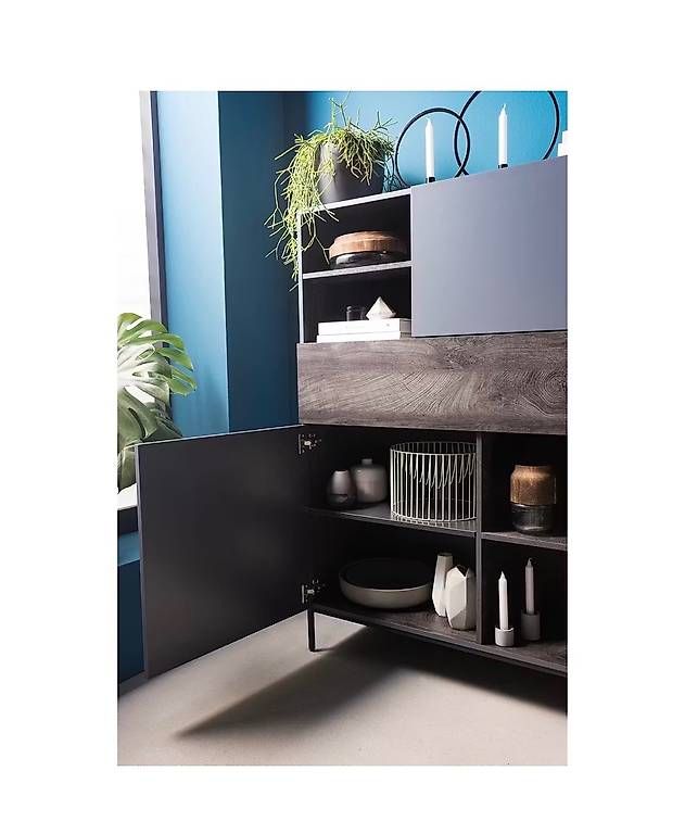 Credenze: Buffet haut avec rangement & mini-bar  – Nuovo e nell'imballaggio originale da Genève venduto da lkr_b2cp 2