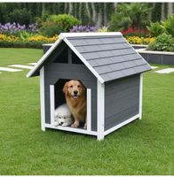 Hundehaus Hundehütte Hundehöhle Haustierhütte 95CM Grau Hund