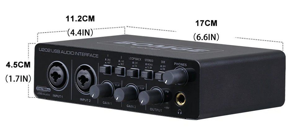 Attrezzatura per studi di registrazione: USB Audiointerface 32Bit 192kHz XLR TS TRS Mic Preamp 48V – Nuovo e nell'imballaggio originale da Genève venduto da Anna-38 2