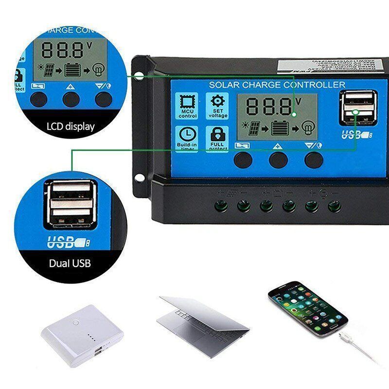 Caricabatterie: Solar Controller 12V/24V 30A Ladegerät Regler – Nuovo e nell'imballaggio originale da Uerkheim venduto da Kaufoption 1