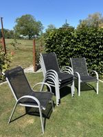 6 Gartenstühle, Aluminium, Terrassenstühle, Gartenstuhl