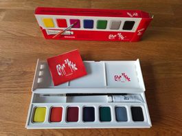 Caran d'Ache Gouache Kasten 8 Farben mit Pinsel NEU