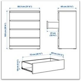 Commodes: Commode IKEA Malm – D'occasion à Genève par ben_s7jc 2