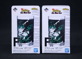 2x Verres MHA My Hero Academia Gläser officiels RARES NEUFS