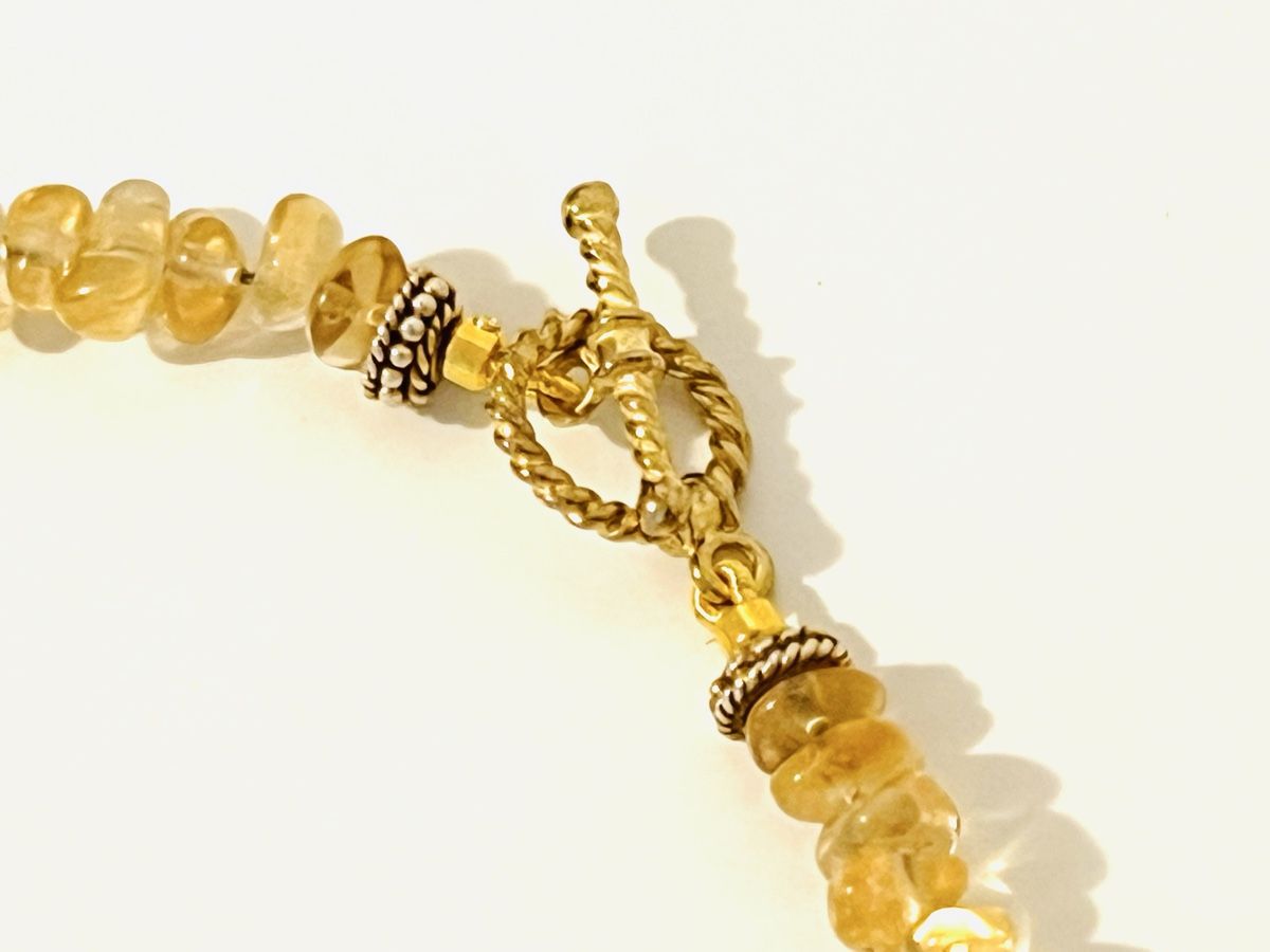 Catenine: Citrine & Amethyst Necklace - Gold Plated Silver – Nuovo e nell'imballaggio originale da Rüschlikon venduto da ThereseJewelryDesign 4