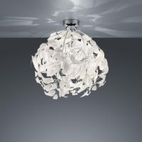 Deckenleuchte, Weiss, Blätter, 38 cm Ø