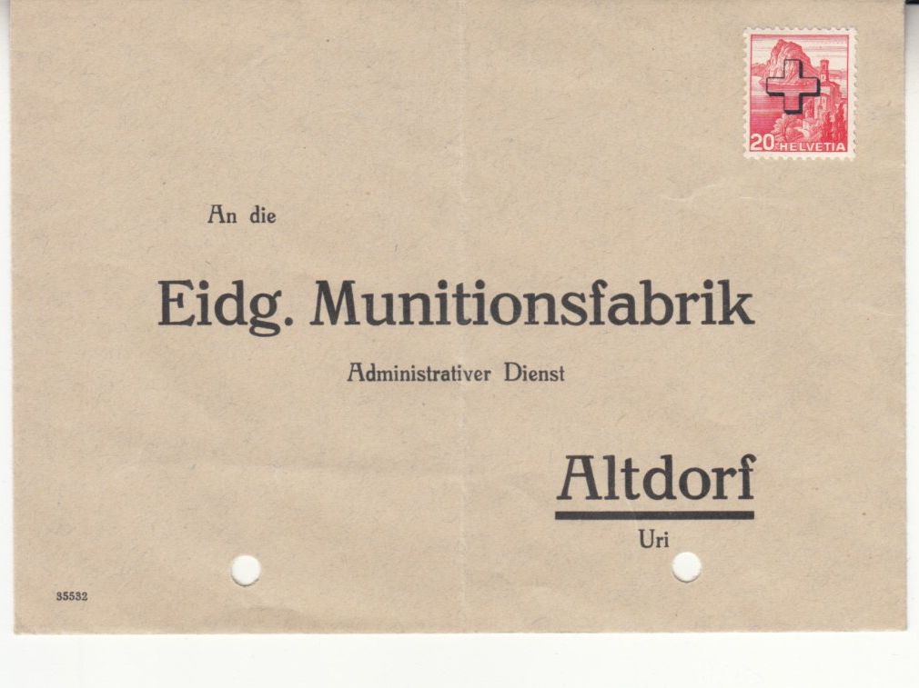 Alle Briefmarken: SBK D ll 32 auf Antwortcouvert ungebraucht – Gebraucht aus Bürglen TG von StampGraf