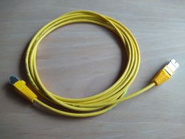 BKS Homenet Ethernet Patchkabel 3 m lang, gelb