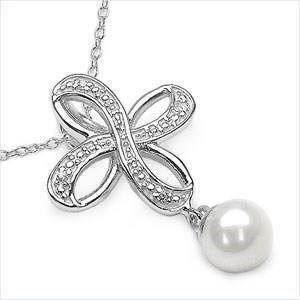 Anhänger: 1.29CTW Perle & Cubic Zirconia Anhänger – Neu und originalverpackt aus Berg TG von marta970 1