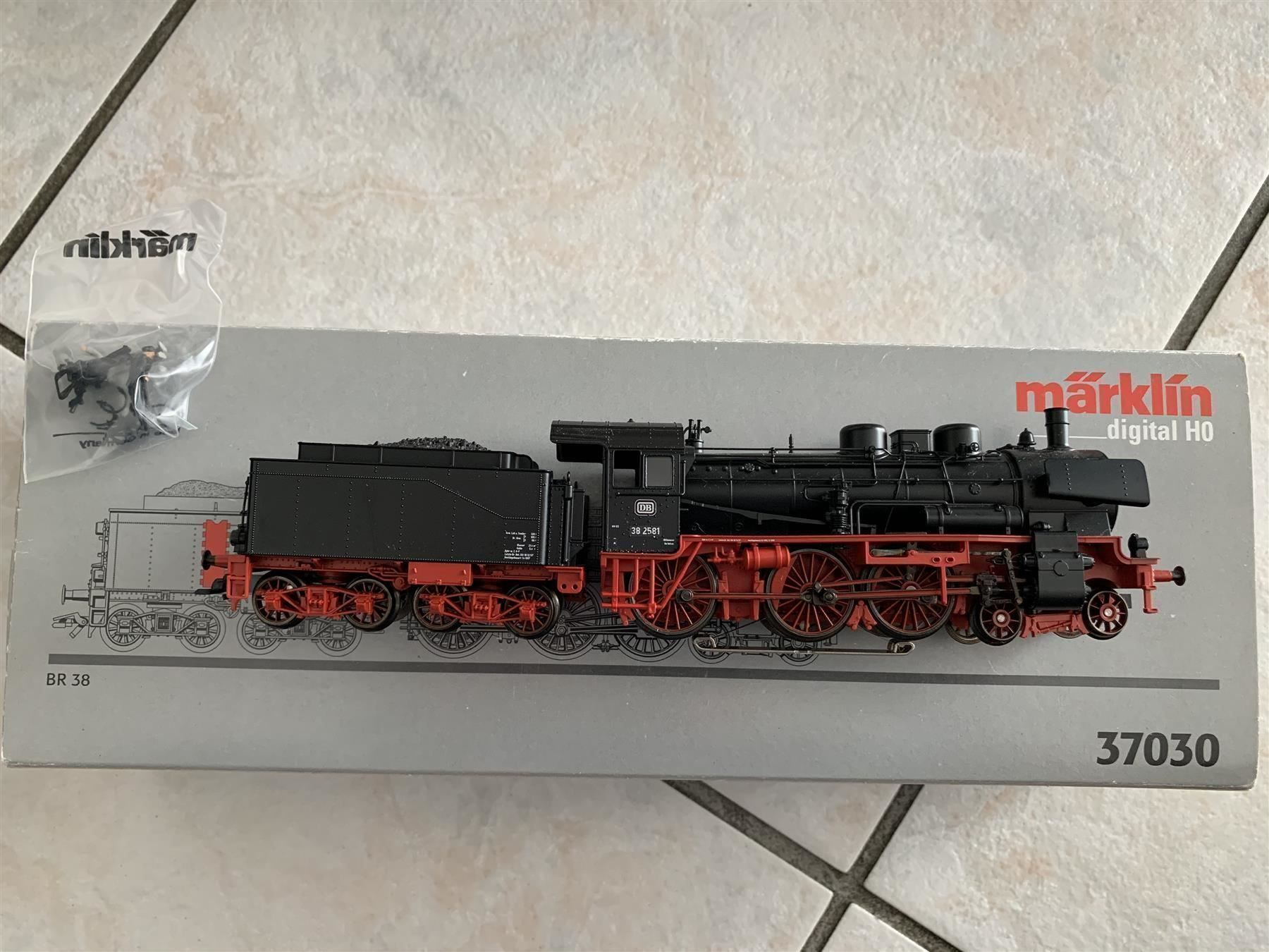 Märklin Modellini di ferrovie: Marklin 37030 Dampflok BR 38 Digital – Nuovo e nell'imballaggio originale da Hauterive NE venduto da eriamch 2