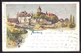 Aarberg, Ortsrand vom Feld aus gesehen, 