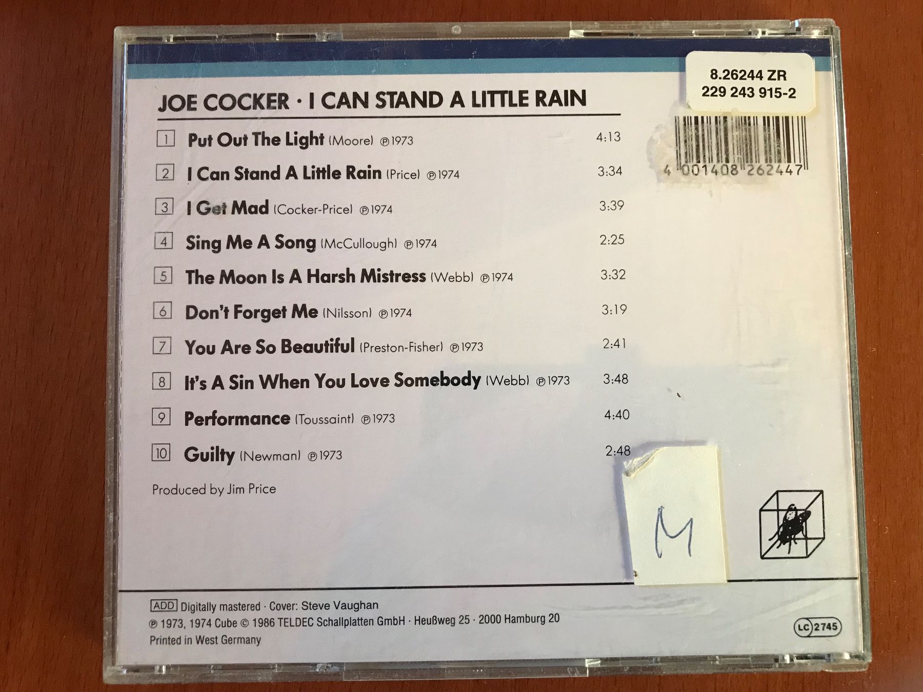 CD: Joe Cocker - I can stand a little rain – Usato da Erlinsbach SO venduto da Adela016 1