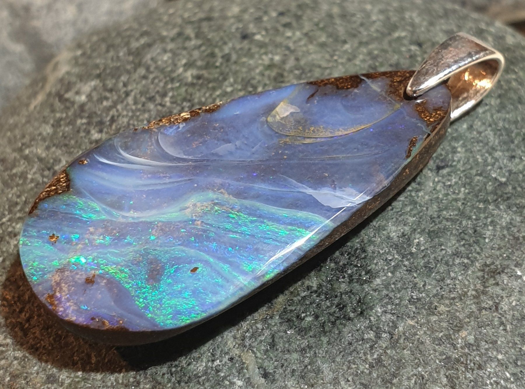 Ciondoli: Anhänger Boulder Opal. – Nuovo (secondo la descrizione) da Niederbüren venduto da Raphael014 6
