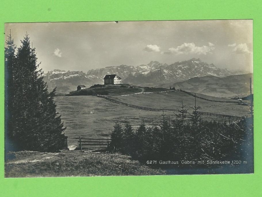 Cartoline postali: Gasthaus Gäbris mit Säntiskette – Nuovo (secondo la descrizione) da Zürich venduto da t24_de