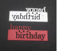 Neue Stanzschablone Happy Birthday