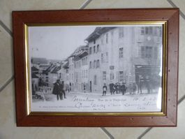 Porrentruy reproduction photo de la rue des Annonciades
