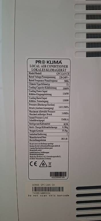 Klimageräte: Klimaanlage / Klimagerät – Gebraucht aus Madiswil von Oleander2 3