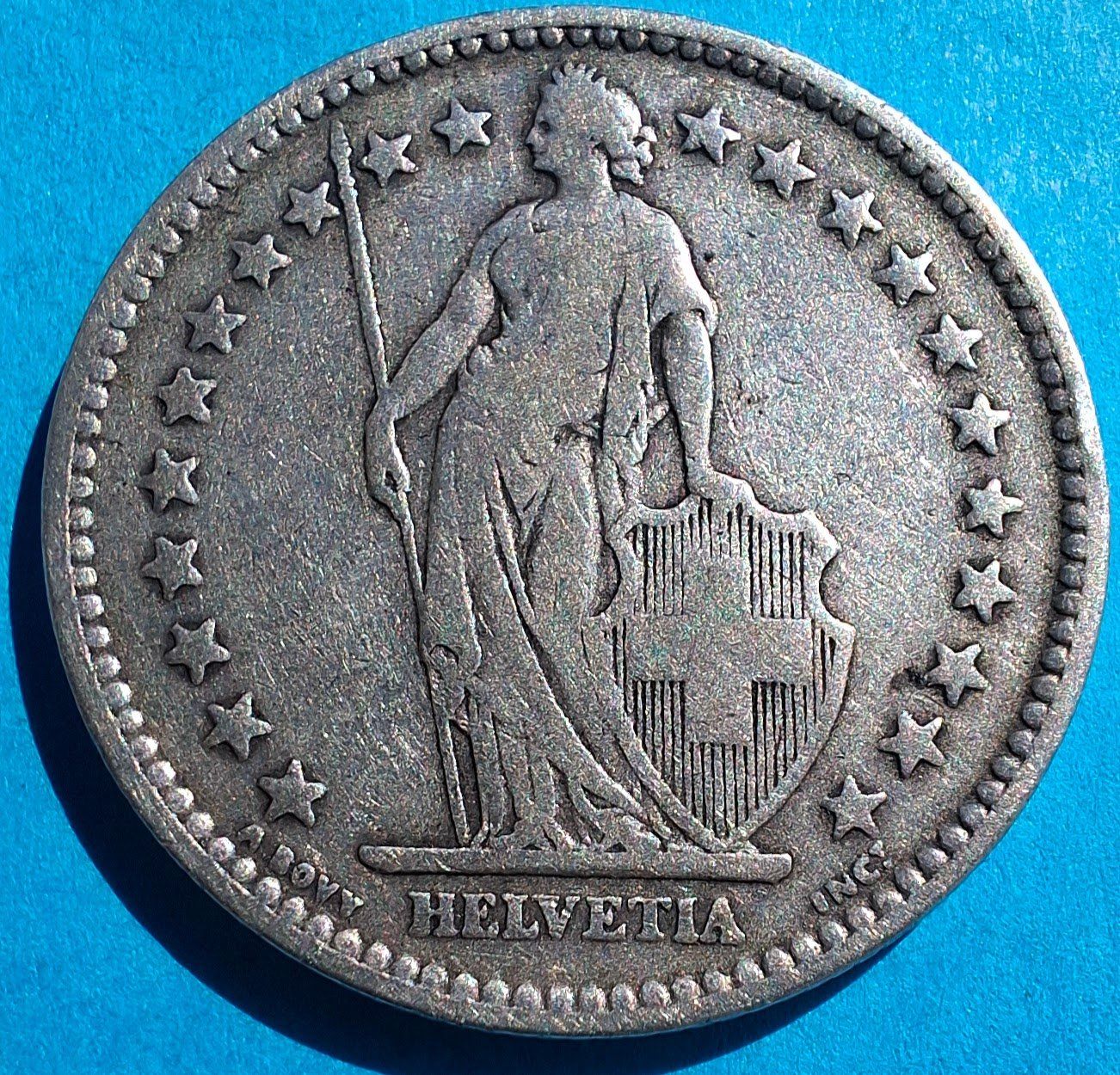 Alle Münzen: CHF___2.00 1901 TB – Gebraucht aus Fribourg von Kiki020 1