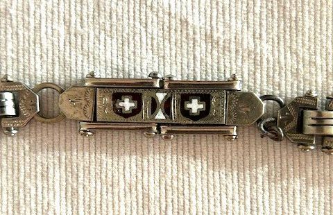 Altri accessori per orologi: 2 bunt emaillierte Schweizer-Uhrenketten – Usato da St. Niklausen LU venduto da Seepferd11 2